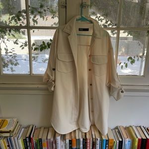 Zara Long Shirt - Thick with gold buttons